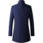 Abrigo Trench Coat Cuello Alto para Hombre Stefano Romano®