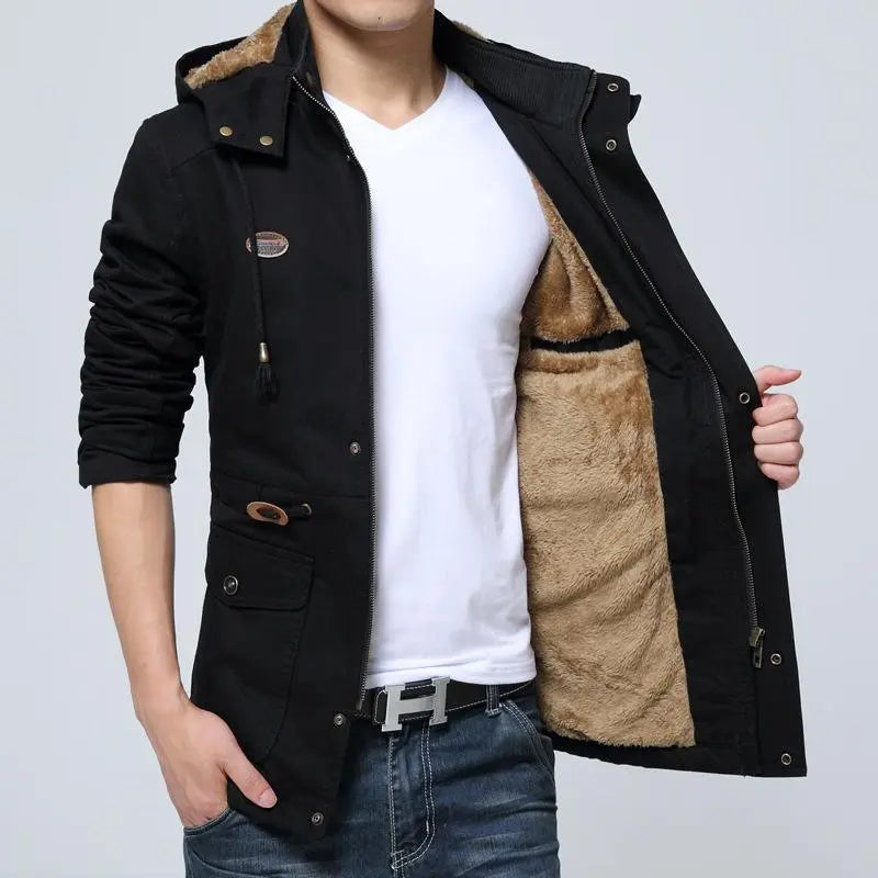 Chamarra Casual con Capucha para Hombre Stefano Romano®