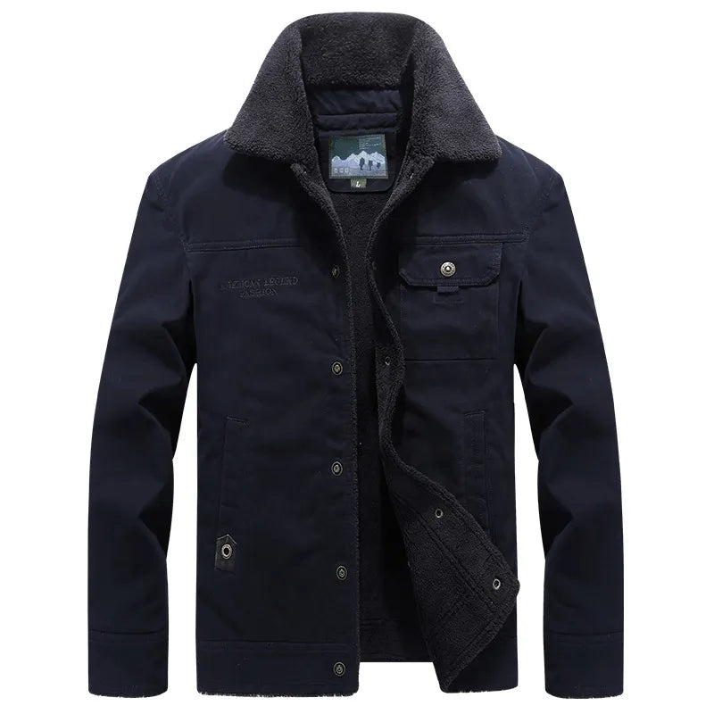 Chamarra Militar con Forro de Lana para Hombre Stefano Romano®