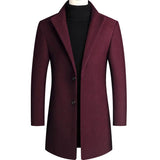 Abrigo de Lana de Diseñador Slim Fit para Hombre Marco Stefano Romano®