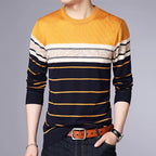 Suéter a Rayas Cuello Redondo para Hombre Marco Stefano Romano®