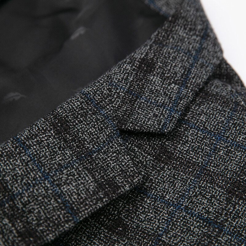 Blazer Plus Size a Cuadros de Diseñador para Hombre Stefano Romano®