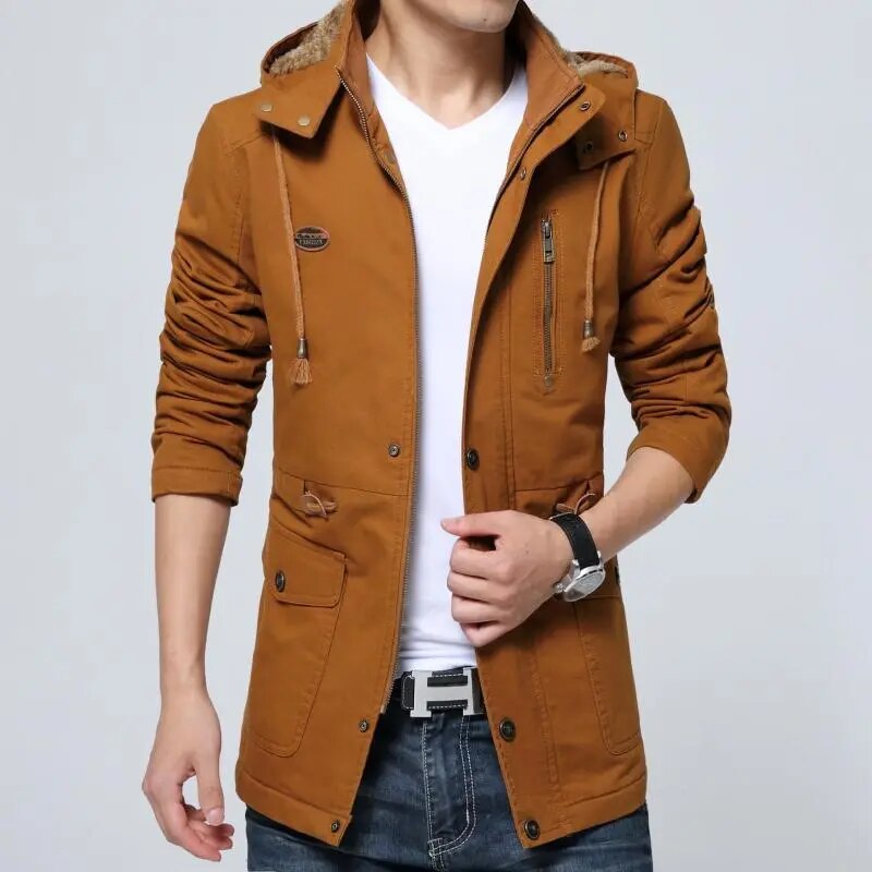 Chamarra Casual con Capucha para Hombre Stefano Romano®