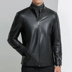 Chamarra de Cuero Diseñador Premium para Hombre Stefano Romano®