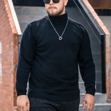 Suéter Plus Size de Cuello Alto para Hombre Stefano Romano®