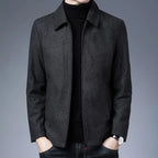 Abrigo para Hombre con Cuello Polo y Cierre Stefano Romano®