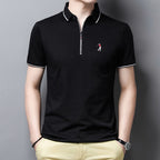 Playera Polo para Hombre con Cierre Stefano Romano®
