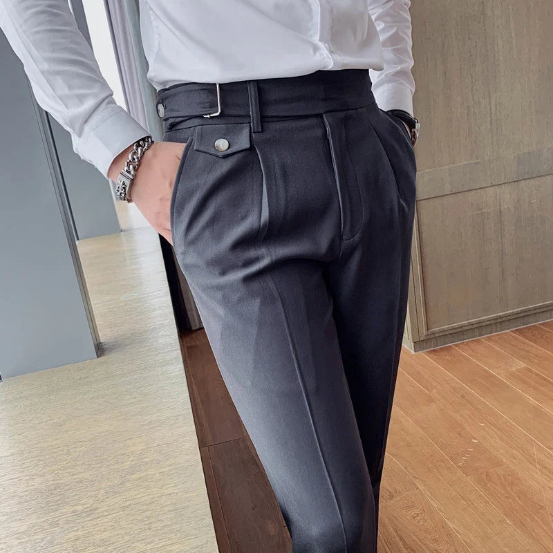 Pantalón de Vestir Slim Fit Gurkha para Hombre Leonardo Stefano Romano®