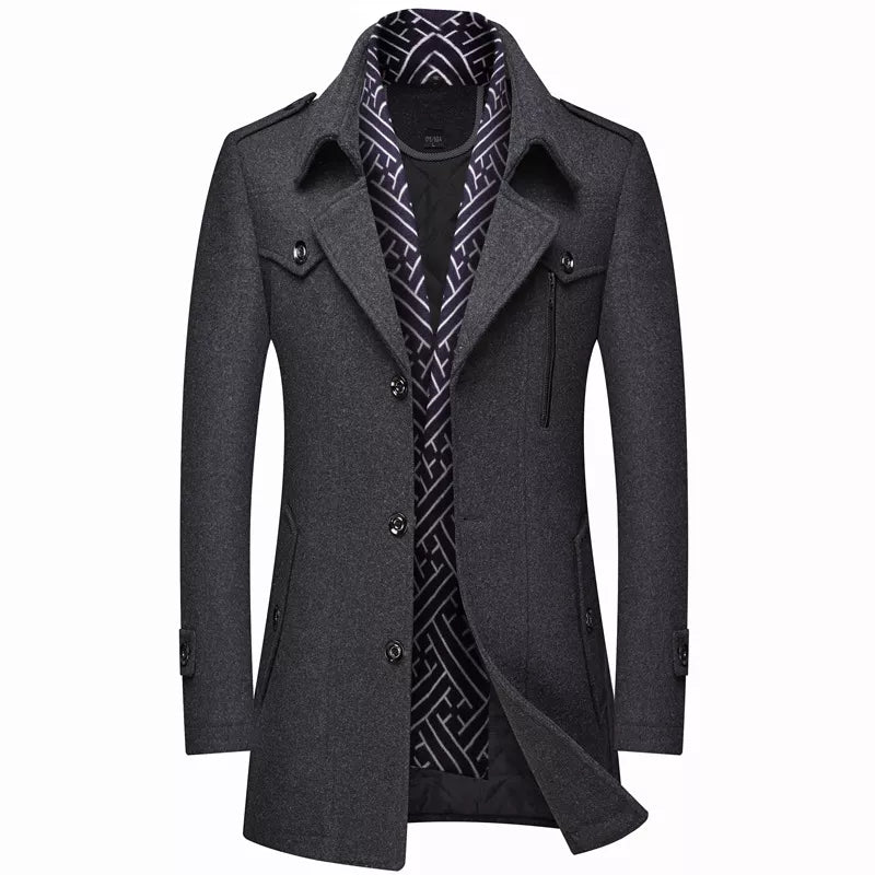 Abrigo Largo para Hombre de Diseñador Stefano Romano®