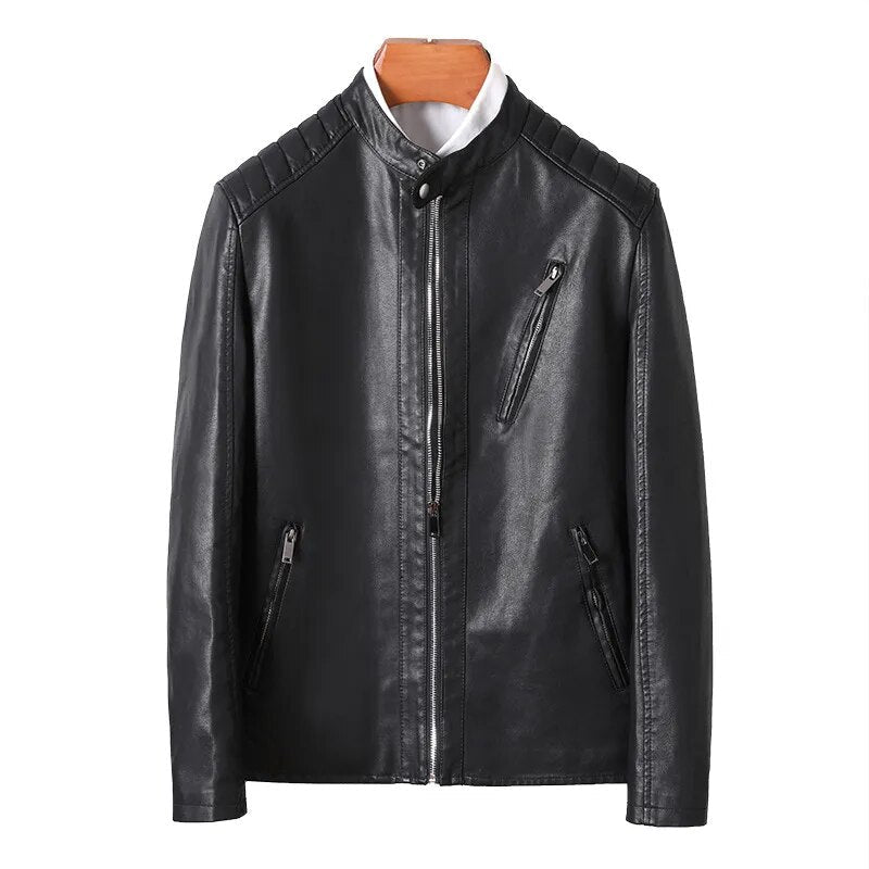 Chamarra de Cuero para Hombre Lorenzo Stefano Romano®