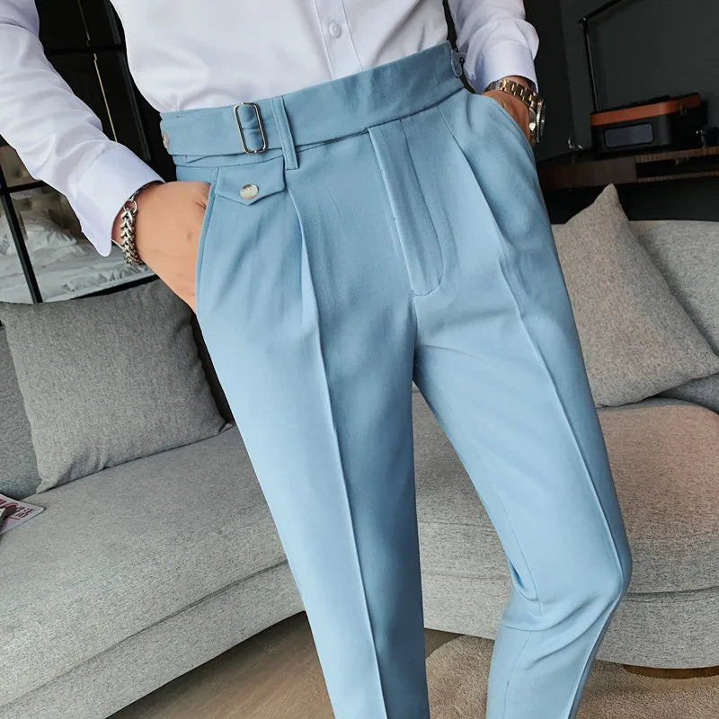 Pantalón de Vestir Slim Fit Gurkha para Hombre Leonardo Stefano Romano®