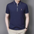 Playera Polo para Hombre con Cierre Stefano Romano®