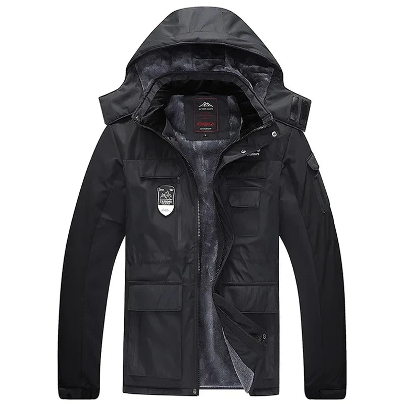 Chamarra Térmica Plus Size Cuello Alto para Hombre Stefano Romano®