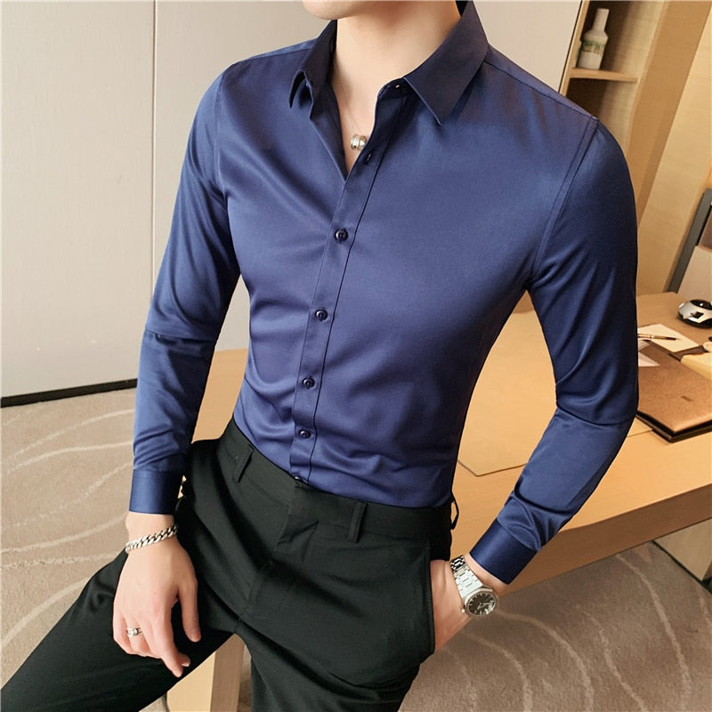 Camisa de Vestir Poliéster para Hombre Luca Stefano Romano®