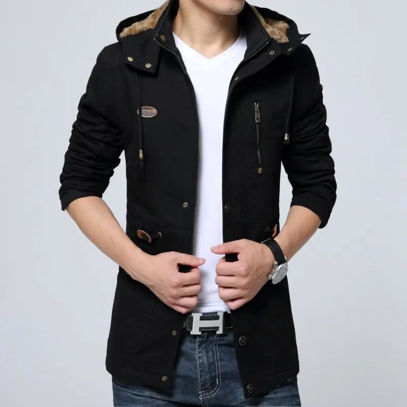 Chamarra Casual con Capucha para Hombre Stefano Romano®