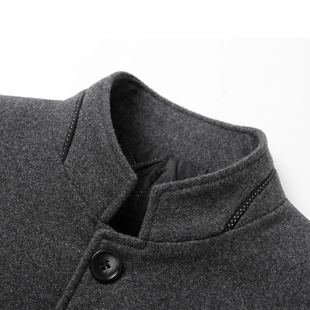 Abrigo Cuello Alto para Hombre de Diseñador Stefano Romano®