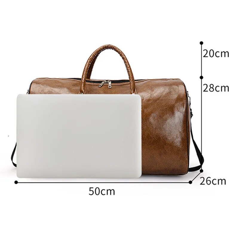 Bolsa de Viaje de Cuero Alessandro Stefano Romano®