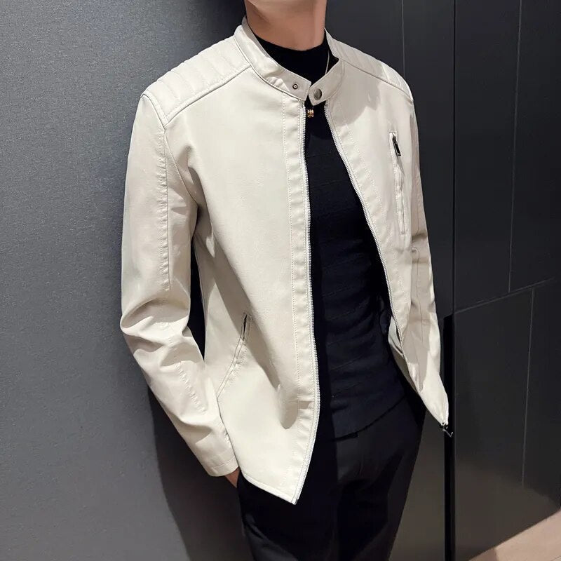Chamarra de Cuero para Hombre Lorenzo Stefano Romano®