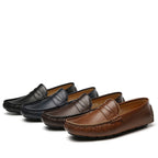 Mocasín de Cuero Genuino Antiderrapante para Hombre Stefano Romano®