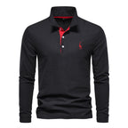 Playera Polo de Manga Larga para Hombre Stefano Romano®
