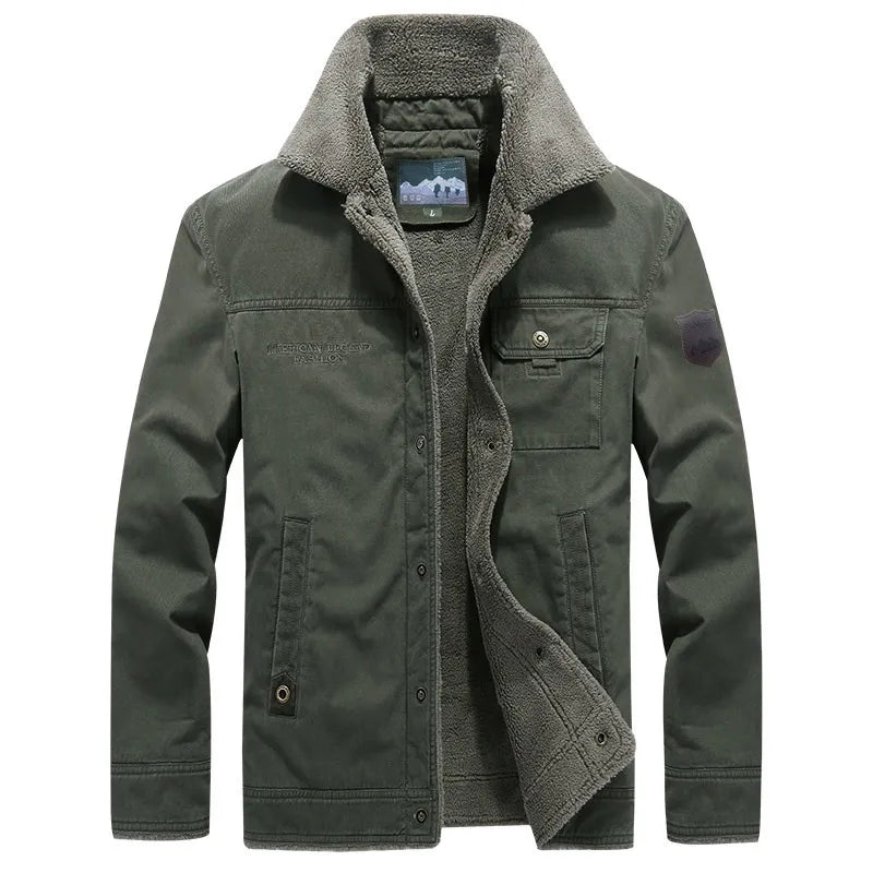 Chamarra Militar con Forro de Lana para Hombre Stefano Romano®
