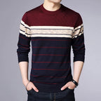 Suéter a Rayas Cuello Redondo para Hombre Marco Stefano Romano®