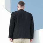 Blazer Plus Size Diseñador Poliéster para Hombre Alessandro Stefano Romano®