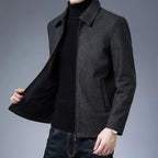 Abrigo para Hombre con Cuello Polo y Cierre Stefano Romano®
