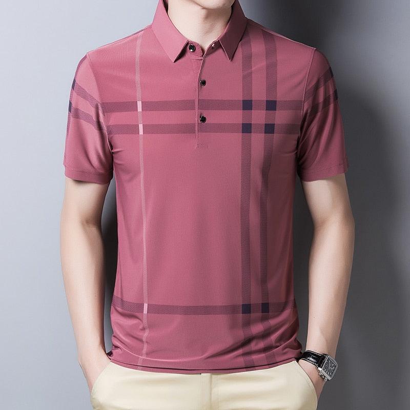 Playera Polo a Rayas para Hombre Stefano Romano®