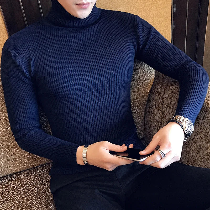 Suéter Cuello Alto Sastrería Italiana para Hombre Marco Stefano Romano®