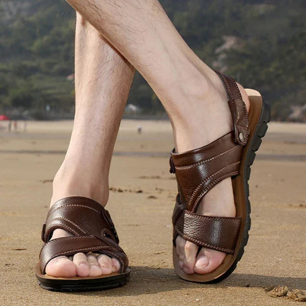 Sandalia de Cuero para Hombre Stefano Romano®