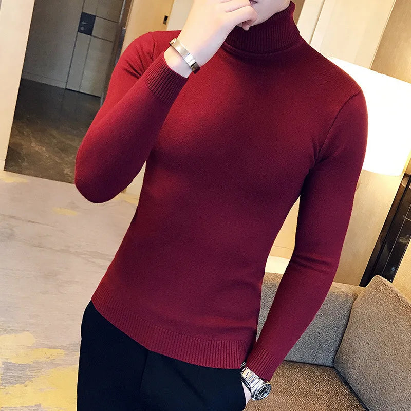 Suéter Cuello Alto Sastrería Italiana para Hombre Alessandro Stefano Romano®