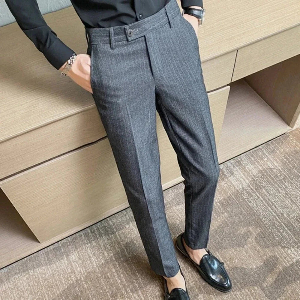 Pantalón de Vestir a Rayas para Hombre Stefano Romano®