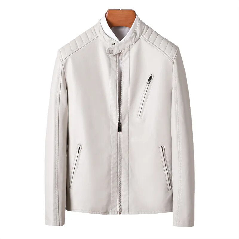 Chamarra de Cuero para Hombre Lorenzo Stefano Romano®