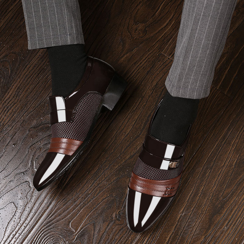 Zapato de Cuero Charolado para Hombre Alessandro Stefano Romano®