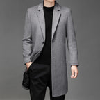 Abrigo de Lana de Diseñador Corte Regular para Hombre Marco Stefano Romano®