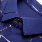 Camisa de Seda de Manga Larga a Cuadros Soul para Hombre Stefano Romano®