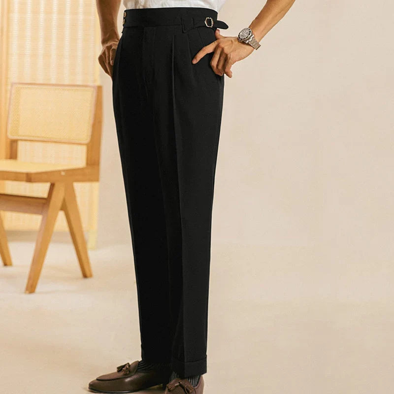 Pantalón de Sastre Poliéster para Hombre Stefano Romano®