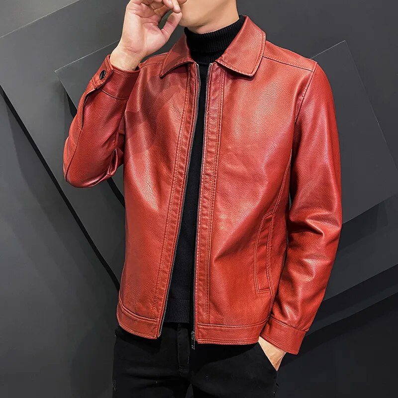 Chamarra de Cuero para Hombre Leonardo Stefano Romano®