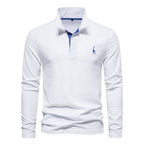 Playera Polo de Manga Larga para Hombre Stefano Romano®