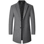 Abrigo de Lana de Diseñador Slim Fit para Hombre Luca Stefano Romano®