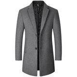 Abrigo de Lana de Diseñador Slim Fit para Hombre Luca Stefano Romano®