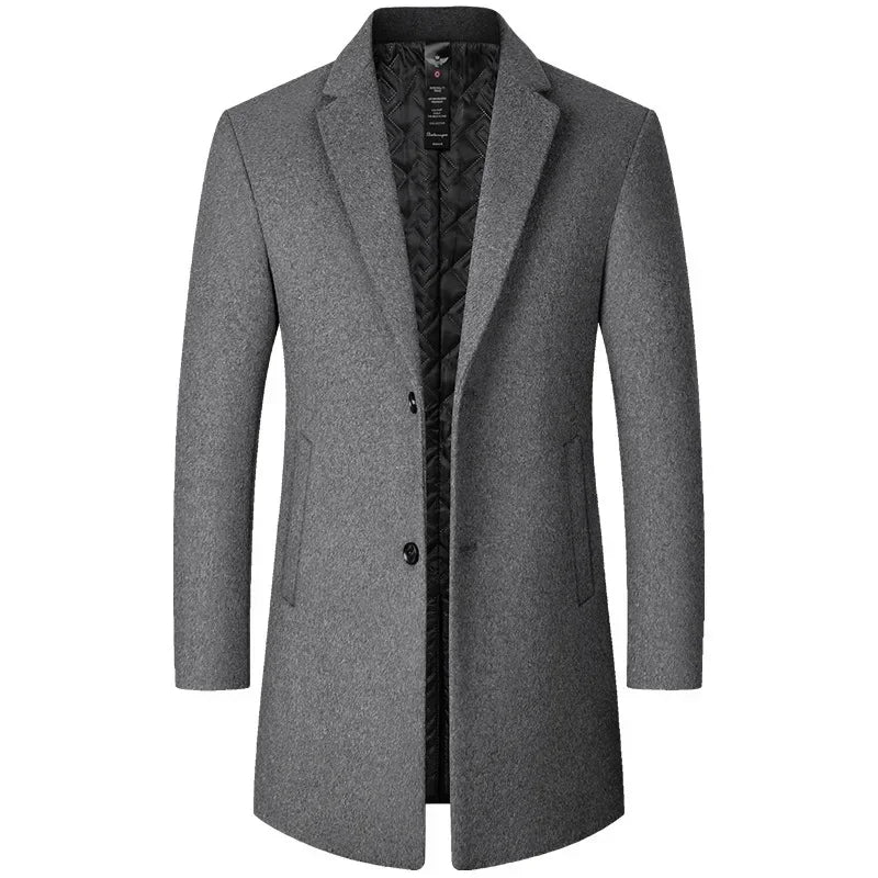 Abrigo de Lana de Diseñador Corte Regular para Hombre Marco Stefano Romano®