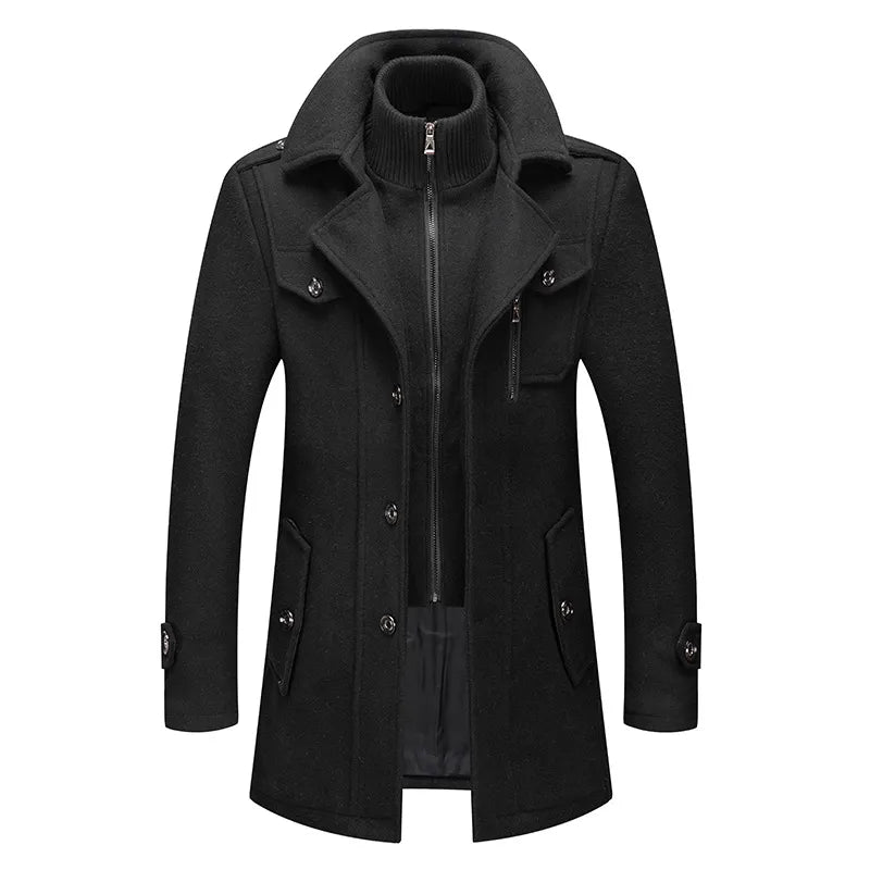 Abrigo Cuello Polo para Hombre de Diseñador Stefano Romano®