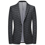 Blazer Plus Size Diseñador Poliéster para Hombre Enzo Stefano Romano®