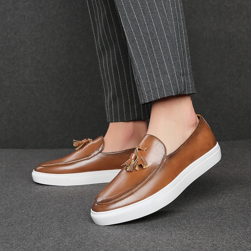 Zapato Mocasín de Cuero para Hombre Fèvre Stefano Romano®