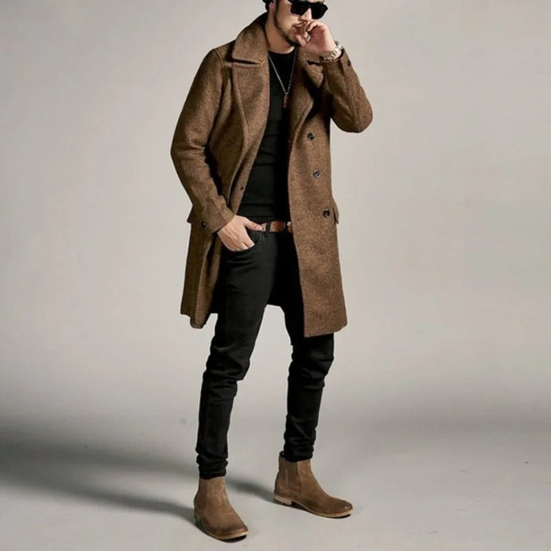 Abrigo Cruzado Corte Regular para Hombre Marco Stefano Romano®