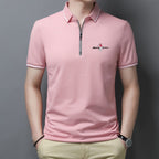 Playera Polo para Hombre con Cierre Stefano Romano®