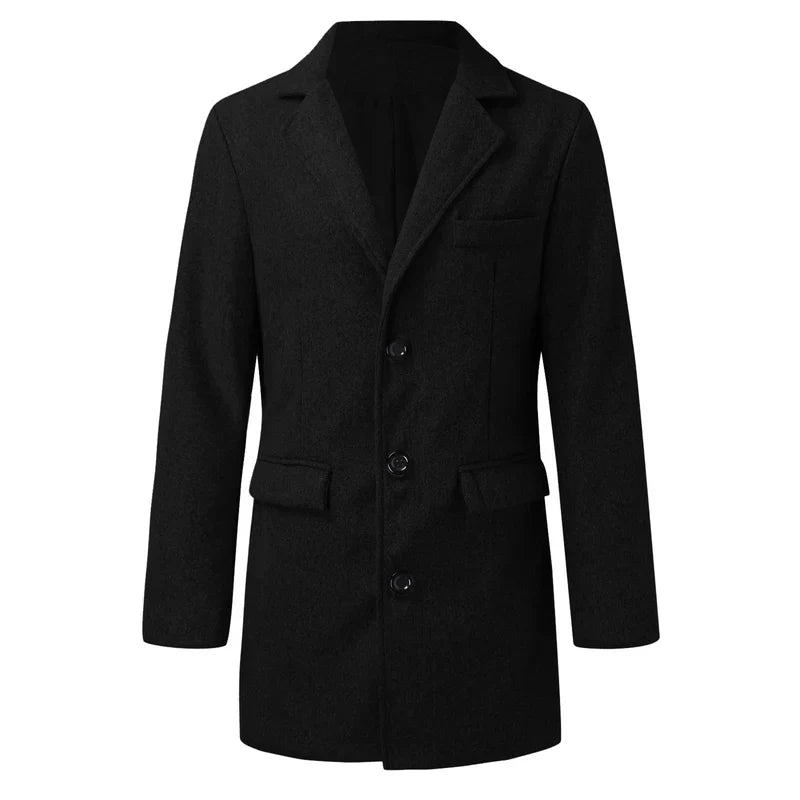 Abrigo de Lana de Diseñador para Hombre Stefano Romano®