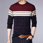 Suéter a Rayas Cuello Redondo para Hombre Marco Stefano Romano®